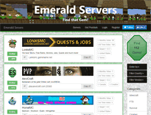 Tablet Screenshot of emeraldservers.com